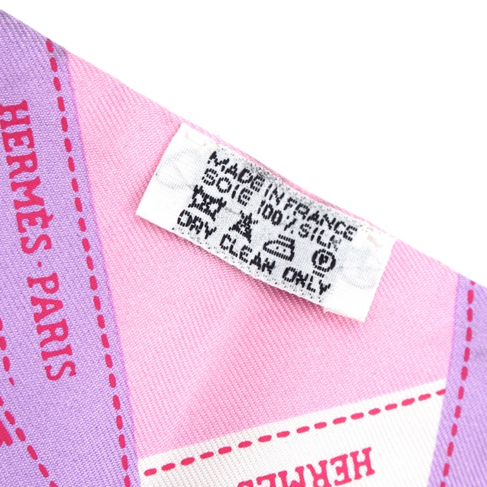 Pink Twilly Logo Ribbon Silk Scarf/Wrap - Picture 8 of 11